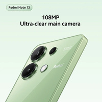 Redmi Note 13 Versión Global, Teléfono Inteligente Android 10 de Cuatro Núcleos, Pantalla LCD de 6.8 Pulgadas y 90 Hz, Cámara de 8 MP, Carga Rápida de 120 W, 5000-5999 mAh