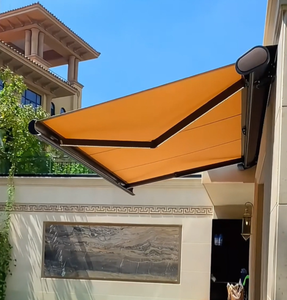 Parasol retráctil motorizado personalizado con marco de aleación de aluminio Material acrílico para toldos de jardín y <span class=keywords><strong>patio</strong></span> de cafetería - Product Image 2