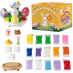 Kit de Slime de Arcilla Superligera para Huevos de Pascua, Arcilla Polimérica de Secado al Aire para Niños, Manualidades, Regalo Infantil - Product Image 1
