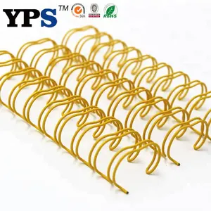 Wire Spirals Versatile High Quality Aluminum Spiral Wire O Double Loop Wire Golden