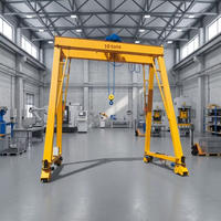 Grue portique d'entrepôt sans rail électrique télécommandée sur pneus, 1, 2, 3 et 5 tonnes, en promotion