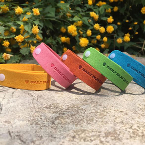 Colorido impreso logotipo personalizado Anti-mosquitos pulseras de silicona - Product Image 1