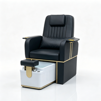 Équipement moderne pour salon de manucure, fauteuil de soin des pieds, fauteuil de pédicure de luxe électrique inclinable avec massage et pompe à jets
