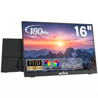 Moniteur portable Innoview 16 pouces, fréquence de rafraîchissement 180 Hz, FHD 1920x1200 avec Type C HDMI pour consoles de jeu PS5 Switch Xbox