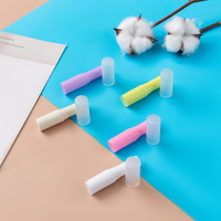 Tubes de baume à lèvres en plastique, Mini Tubes vides, transparents, rose, violet, ronds, 3ml, 4ml, vente en gros, pièces