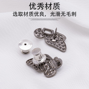 Botón de cintura con diamantes de imitación en forma de mariposa, desmontable, sin clavos, sin costuras, para ajustar la cintura de vaqueros, para tallas grandes - Product Image 2