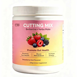 Cutting Mix Berberina + Yerba Mate 250g – Estimula el Metabolismo y la Salud Intestinal, Aumenta la Energía, Suplemento Dietético con Sabor a Fresa - Product Image 1