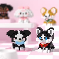 Mini jouet de construction en plastique écologique non toxique - Compatible avec les normes de sécurité pour les enfants de plus de 3 ans - Ensemble de blocs de construction pour assembler des petits animaux