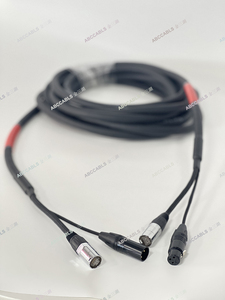 Cable Combinado ABCCABLS 2 en 1 de 5m, <span class=keywords><strong>XLR</strong></span> y CAT6, Cable Híbrido de Audio y Ethernet Blindado para Iluminación de Escenario y Grabación - Product Image 2