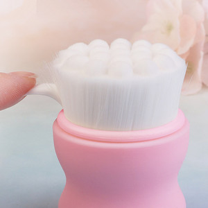 Cepillo <span class=keywords><strong>de</strong></span> silicona para limpieza facial, doble cara, cosmética - Product Image 4