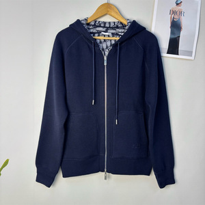 Cardigan in Lana Lavorato a Maglia con Cappuccio e Zip, Vestibilità Ampia, Doppio Lato, Tinta Unita, Autunno Inverno 25SS D per Uomo e Donna - Product Image 3