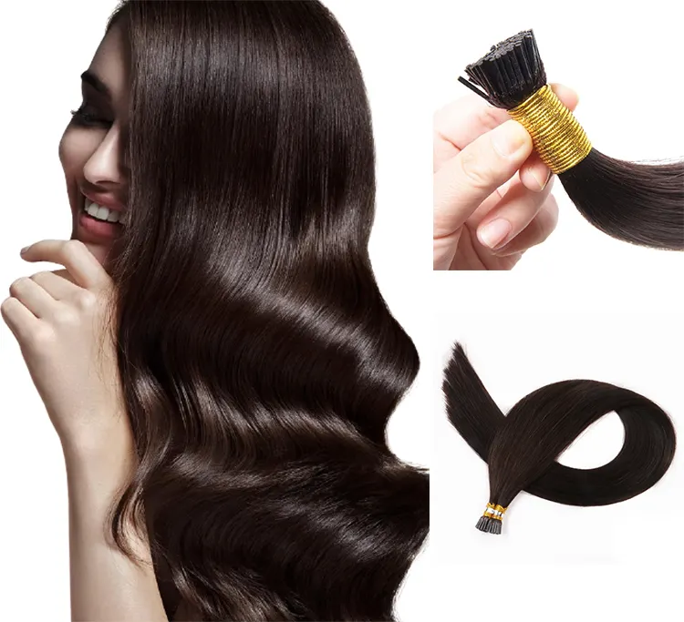 /U/pelo de punta plana nuevos productos 18 "20" 22 "24" saludable Italia queratina inclino extensiones de cabello indio Remy cabello directamente de la India