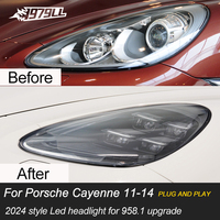 Faros Delanteros LED Matrix PDLS Estilo 2025 Plug and Play para Porsche Cayenne 92A 958.1 2011-2014, Repuesto