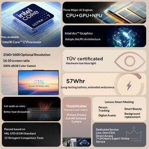 ThinkPad รุ่นใหม่ ขนาด 16 นิ้ว ประสิทธิภาพสูง สำหรับธุรกิจและสำนักงาน ซีรีส์ Book รุ่นอัปเกรดแล็ปท็อปสำหรับนักเรียน E16 AI PC Dell รุ่นใหม่ ขนาด 16 นิ้ว Hi - Product Image 1