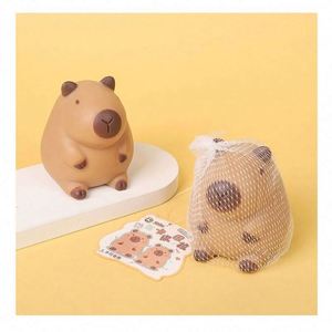 Professional OEM Service Mini Capybara Sensory <b>Squishy</b> Toy Silicone Stress Relief Promotional Squeeze Toy - Product Image 1