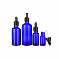 Bouteilles compte-gouttes rondes en verre dépoli noir et transparent ALKA pour huiles essentielles, usage sérum de soin de la peau, modèle 1688-GD-8, origine CN/GUA