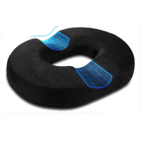 Coussin en mousse à mémoire de forme pour hémorroïdes, coussin de siège pour Coccyx, Prostate, sciatique périnée, chirurgie post-partum