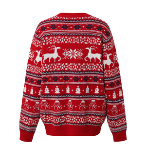 Factory Free Sample Funny Custom Anti-Pilling Knitted Acrylic <strong>Men</strong> Jacquard Patterned Ugly <strong>Christmas</strong> Sweater <strong>Jumper</strong> - Product Image 3