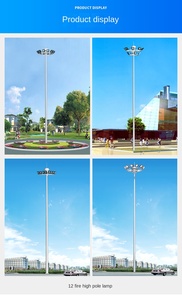 โคมไฟเสาสูงกลางแจ้งกระจายความร้อนประสิทธิภาพสูงสนามฟุตบอลสนามเทนนิสกันน้ำไฟสนามกีฬา Ip65