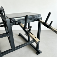 Machine à fessiers à charge libre professionnelle, banc de pont pour les fessiers, équipement de gym robuste pour les fessiers et les ischio-jambiers