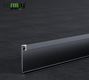 Бесплатный образец, основание из алюминиевого сплава, настенный настил, светодиодный плинтус, Алюминиевая СВЕТОДИОДНАЯ плинтуса, плинтус для освещения, светодиодные напольные светильники - Product Image 1