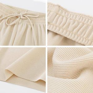 <span class=keywords><strong>Pantalon</strong></span> ample à jambes larges pour femme, style été droit et élégant, taille haute amincissante, décontracté - Product Image 5