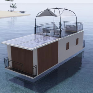 2026年新型高級水上キャビン（ヨット風）モーター搭載、環境に優しいアルミ製ヴィラ、リビングルーム、ジム付き - Product Image 1