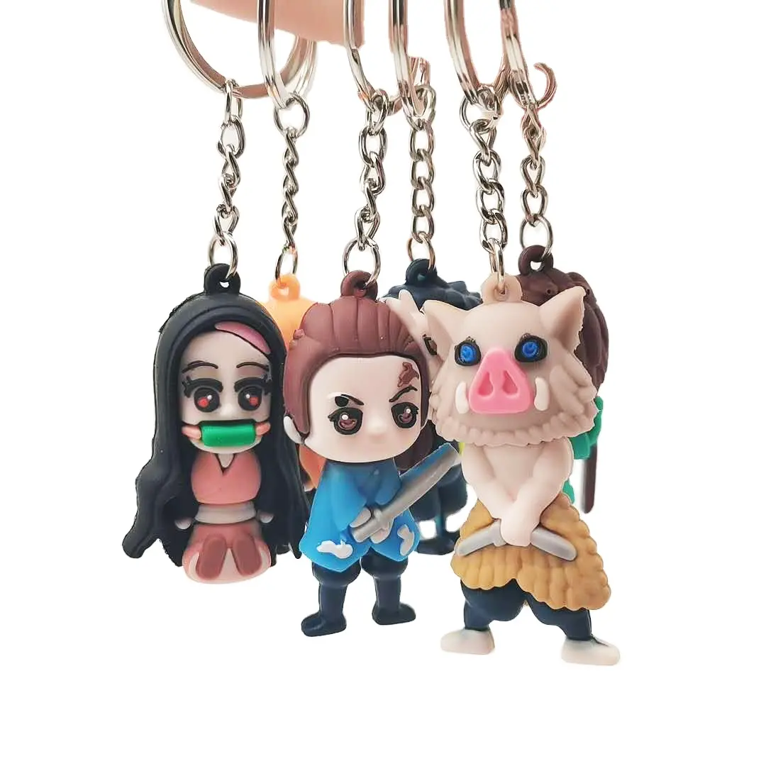 Custom 3d Rubber Keychain Cheap Wholesale Keychains 2022 Hot Sale Commercial Promotional Gifts Cartoon Character Key Ring