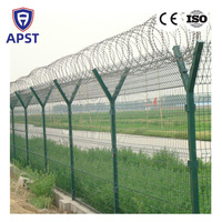 Panneau de clôture en treillis métallique galvanisé et recouvert de PVC Sitong 358 anti-escalade haute sécurité pour le contrôle des foules périmétriques, les prisons et les portails