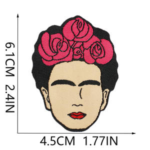 แพทช์ปักลายดอกไม้เล็กแบบรีดติดเสื้อผ้า ลายตาเสือสีพีช แพทช์ปักลายดอกไม้สำหรับเสื้อผ้า แจ็คเก็ต DIY รุ่นใหม่ - Product Image 3