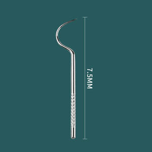 <span class=keywords><strong>Cure</strong></span>-dents en métal réutilisables en acier inoxydable pour pique-niques en plein air Camping voyage soins bucco-dentaires incontournables - Product Image 5