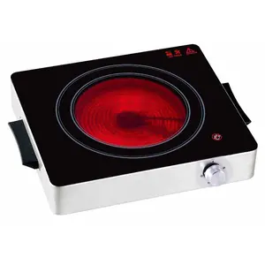 Best Quality 1800W Household Temperature Controls Glass Ceramic Stove Small Hot Plate Stoves For Cooking