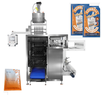 Machine de remplissage et d'emballage automatique de sachets en plastique pour aliments en granulés, haute précision pour sucre, sel, café