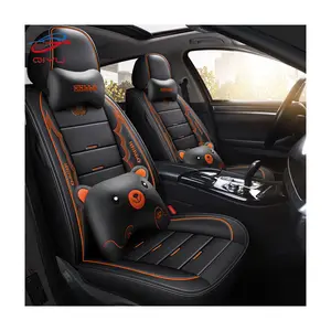 QIYU Factory Universal Car Seat Cover Protector impermeable de cuero Interior para Corolla A4 G modelos solo una cubierta de asiento delantero