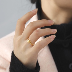 Cincin zodiak baja tahan karat bisa disesuaikan kanker Aries 12 rasi bintang <span class=keywords><strong>Virgo</strong></span> cincin terbuka Perhiasan wanita hadiah ulang tahun - Product Image 6