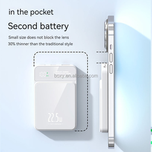 Sạc dự phòng di động OEM/ODM 5000mAh, sạc không dây 15W, sạc nhanh PD20W, sạc không dây từ tính thông minh USB-C LED, pin dự phòng 10000mAh - Product Image 5