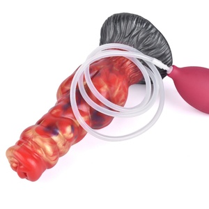 Producto YOCY de Alta Durabilidad, Modelo de Silicona de Dragón de Fuego y Dragón de Hielo, Simulador de Pene Animal con Eyaculación, para Masturbación Femenina - Product Image 5