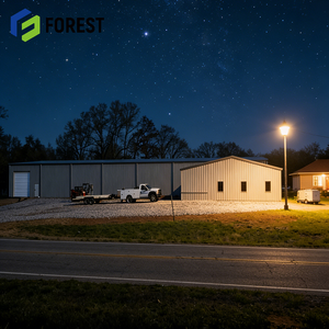 Entrepôt en acier préfabriqué à énergie solaire, à haut rendement énergétique, avec intégration d'énergie renouvelable, conception d'atelier, bâtiment de bureaux - Product Image 1