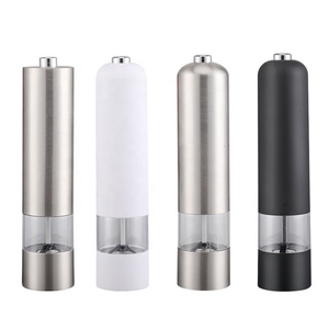 Molinillo Eléctrico <span class=keywords><strong>de</strong></span> <span class=keywords><strong>Sal</strong></span> y Pimienta <span class=keywords><strong>de</strong></span> Acero Inoxidable con Grosor Ajustable y Lámpara - Uso Doméstico - Product Image 2