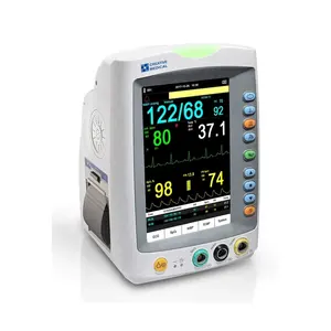 LEPU 크리 에이 티브 7 인치 SpO2 ECG 휴대용 터치 스크린 Signos Vitales 장치 환자 모니터 Signos Vitales Vital Sign Monitor