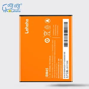 LEHEHE BM45 Batterie de remplacement pour Xiaomi Hongmi Redmi Note 2 3.85V 3020mah Batterie pour téléphone portable Batterie standard CN;GUA