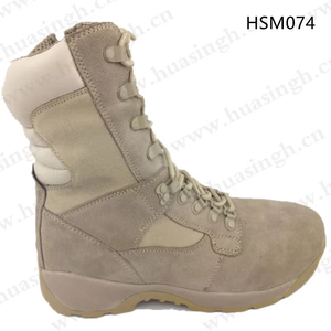 HY,Cushioning Thick EVA+rubber Sole <strong>Tactical</strong> <strong>Boots</strong> Popular in <strong>USA</strong> Classic Anti-tear Suede Leather Combat <strong>Boots</strong> with Zip HSM074 - Product Image 4