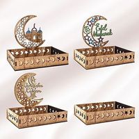 Plateau créatif pour la nourriture du Ramadan, plat islamique pour l'Aïd, fournitures pour desserts, en-cas et pâtisseries pour les fêtes du Ramadan