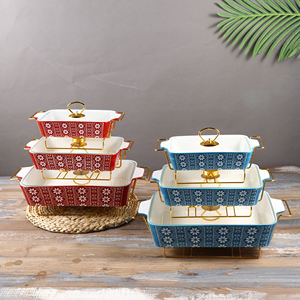 Juego de Moldes para Hornear de Cerámica Antiadherentes, Seguros para <span class=keywords><strong>Horno</strong></span>, con Logotipo Personalizado para Restaurante Nórdico - Product Image 2