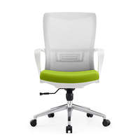 Ensemble table et chaise de bureau Foshan Maiteshi, chaise de bureau en maille noire pour personnel avec accoudoirs fixes