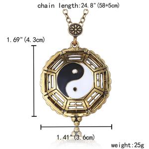 FY-69 थोक गहने स्वेटर हार विंटेज उल्लू Dragonfly जीवन पेड़ Yinyang हाथी खुलने वाला ताल लटकन हार - Product Image 2