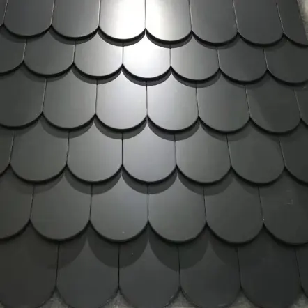 grey matte fish scales shape roof tiles made in China