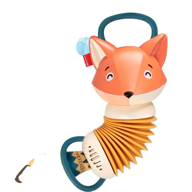 2022 New Mini Cartoon Fox Accordion Baby Music Toy Kids Instrument Educational for Children Gifts To Appease The Toy