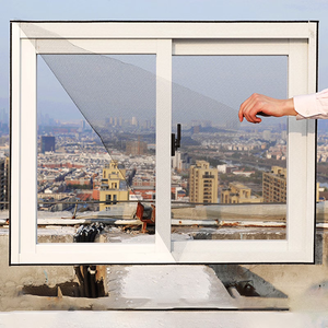 Ventana de Aluminio con Sistema de Rotura de Puente Térmico, Mosquitera de Acero Inoxidable, Abatible, Insonorizada, Moderna, Antirrobo, <span class=keywords><strong>para</strong></span> Entrada Exterior, Baño - Product Image 2