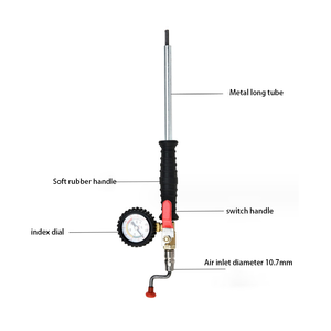 Attrezzi per Riparazione Pneumatici Auto con Gonfiaggio Rapido, Manometro Digitale e Valvola dell'Aria in Metallo - Product Image 5